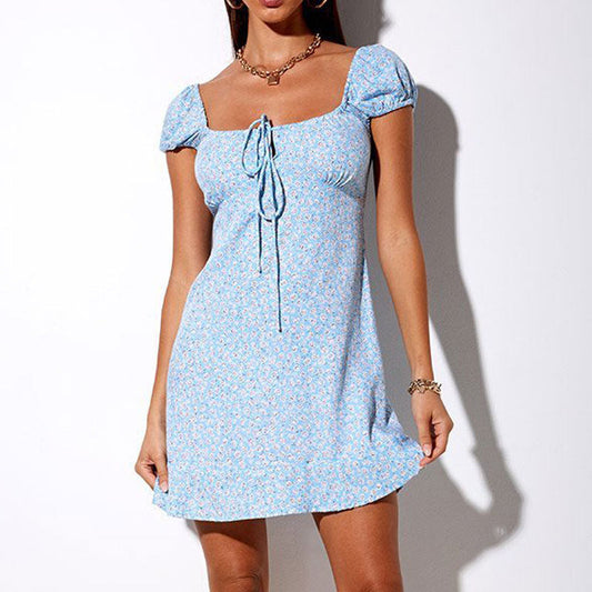 Boho Polka Dot Bodycon Mini Dress | Sexy Bow Sundress for Summer Holidays Ooho