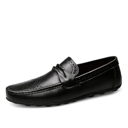 Genuine Leather Casual Men Loafers Ooho