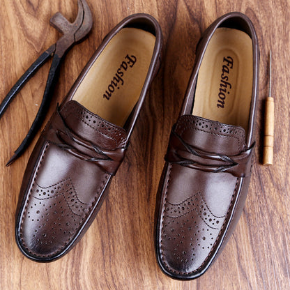Genuine Leather Casual Men Loafers Ooho