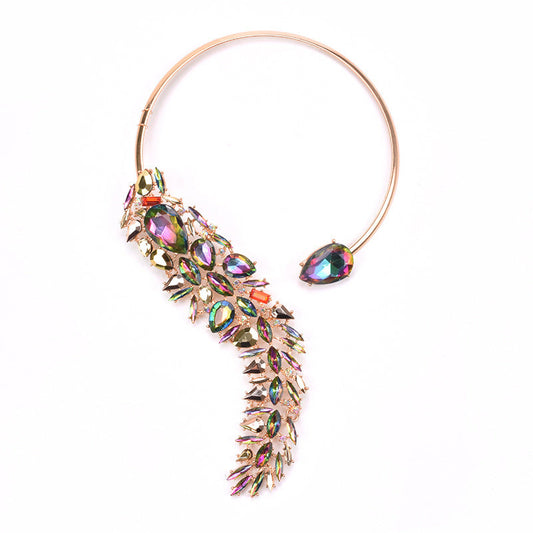 Colorful Rhinestones Chokers Necklaces Fashion Trend Crystals Necklaces Fine Jewelry Accessories for Women Ooho