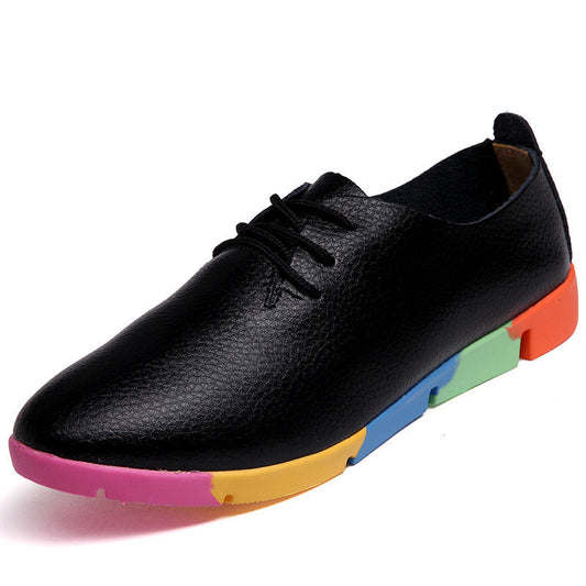 Pointed Shoes Women Leather White Shoes Women Nurse Shoes Casual Shoes Wholesale Specials Ooho