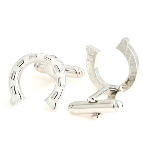 Black Oval Marking Cufflinks Metallic Enamel Cufflinks Men'S Shirt Cufflinks Ooho