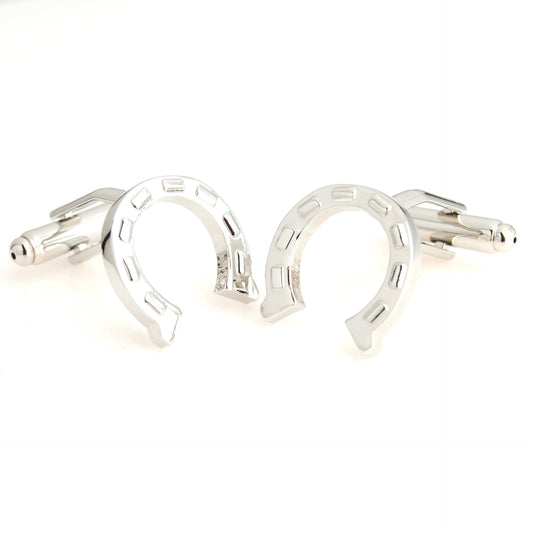 Black Oval Marking Cufflinks Metallic Enamel Cufflinks Men'S Shirt Cufflinks