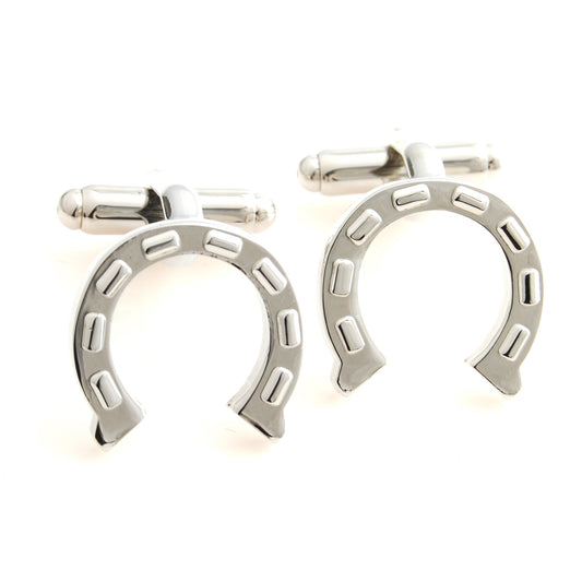 Black Oval Marking Cufflinks Metallic Enamel Cufflinks Men'S Shirt Cufflinks