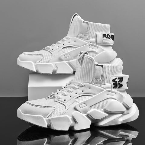 Large Size High Top Basketball Shoes Men Korean Version Of The Trend Ooho