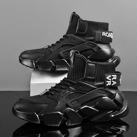 Large Size High Top Basketball Shoes Men Korean Version Of The Trend Ooho