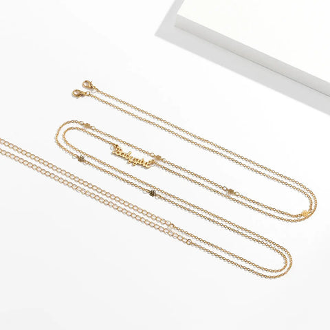 Sexy Fashion Metal Letter Pendant Belly Chains Waist Chain For Women Simple Fine Chain Body Chain Dating Charm Jewelry Ooho