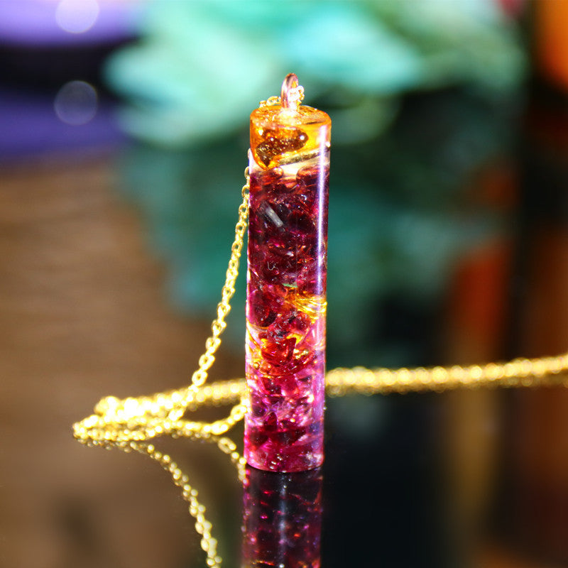 Energy Pendant Transfer Natural Crystal Sweater Chain Men And Women Necklace Bring Lucky Healing Wicca Ooho