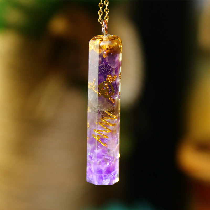 Energy Pendant Transfer Natural Crystal Sweater Chain Men And Women Necklace Bring Lucky Healing Wicca Ooho