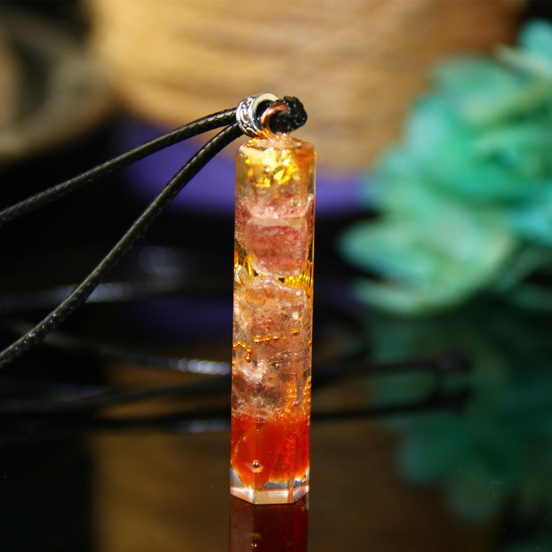 Energy Pendant Transfer Natural Crystal Sweater Chain Men And Women Necklace Bring Lucky Healing Wicca Ooho