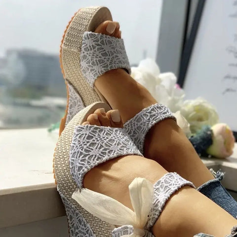 Women Summer Shoes Wedges Sandals Party Platform High Heels Ooho
