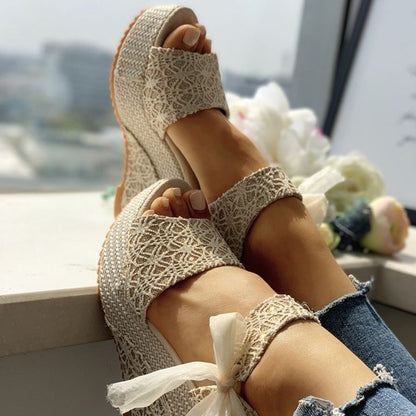 Women Summer Shoes Wedges Sandals Party Platform High Heels Ooho