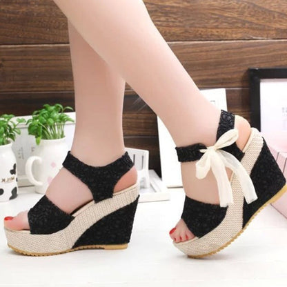 Women Summer Shoes Wedges Sandals Party Platform High Heels Ooho