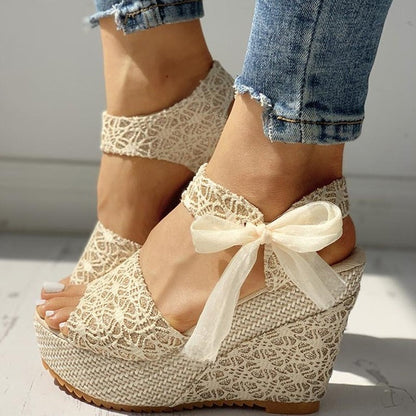 Women Summer Shoes Wedges Sandals Party Platform High Heels Ooho
