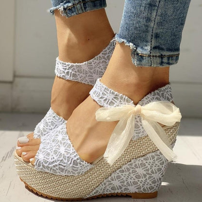 Women Summer Shoes Wedges Sandals Party Platform High Heels Ooho