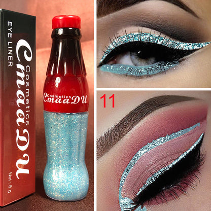 Color Eyeliner Glitter Pencil Women Party Smoky Sexy Eyes Liner Diamond Shining Glitter Eyeliner Makeup Cosmetics Beauty Ooho