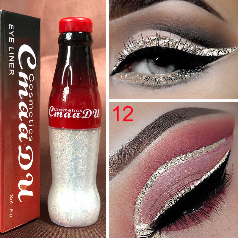 Color Eyeliner Glitter Pencil Women Party Smoky Sexy Eyes Liner Diamond Shining Glitter Eyeliner Makeup Cosmetics Beauty Ooho