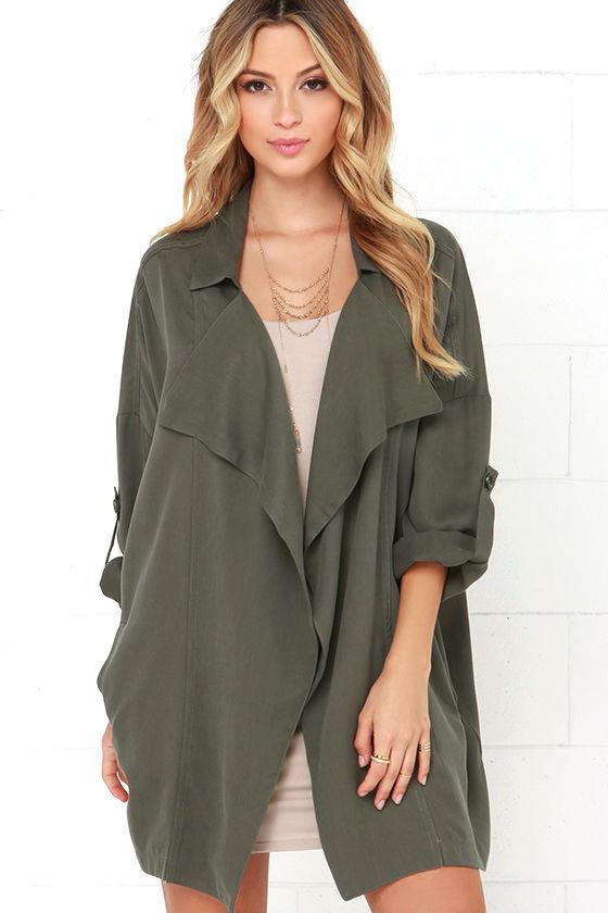 Autumn Loose Casual Windbreaker Coat for Women – Trendy Female Outerwear Jacket Ooho
