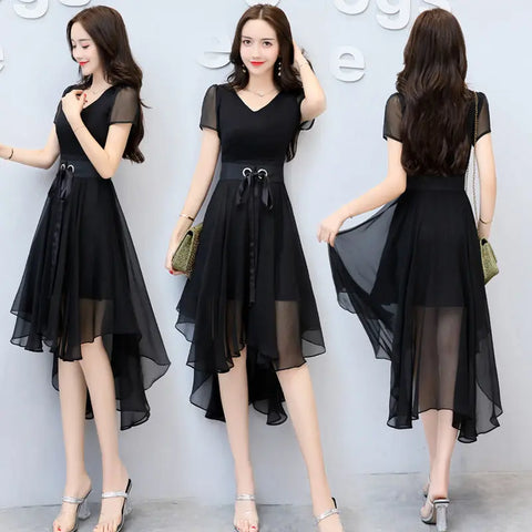 Summer Women's Clothing Slimming Midi Dress Ooho