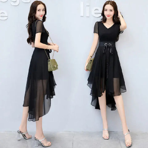 Summer Women's Clothing Slimming Midi Dress Ooho