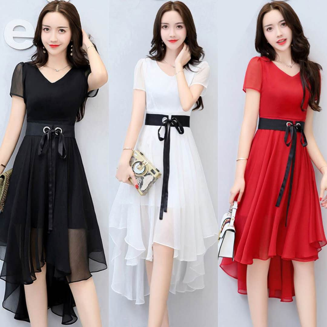 Summer Women's Clothing Slimming Midi Dress Ooho