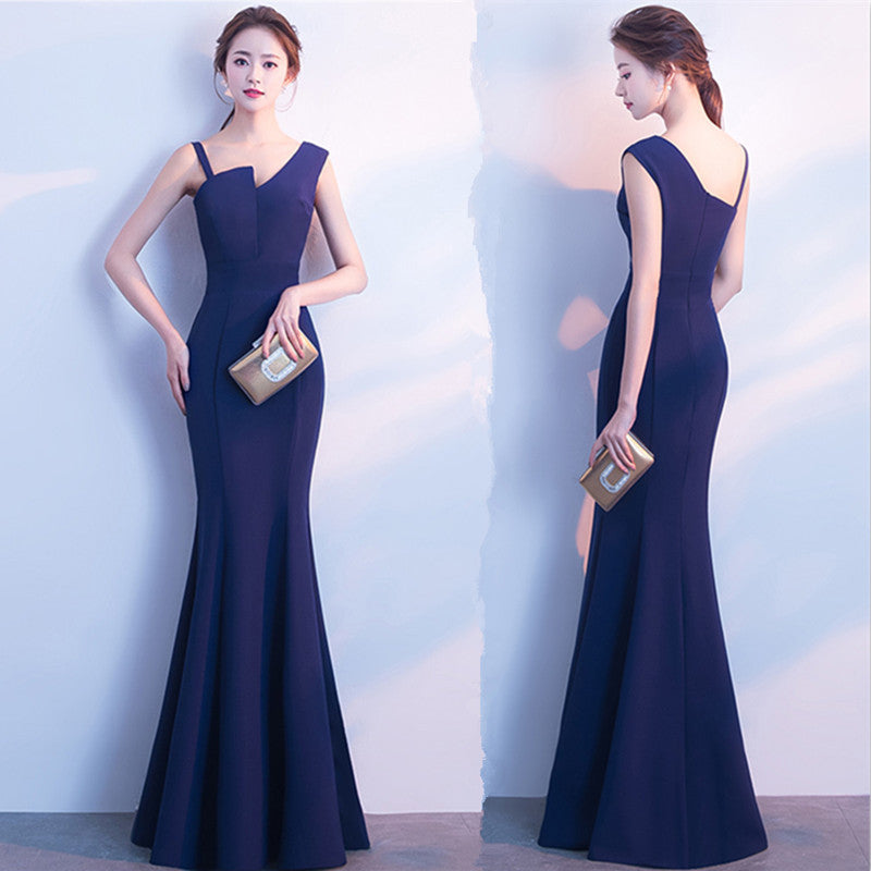 Elegant Fishtail A-Line Dress for Women | Slim Fit Flared Hem Dress Ooho