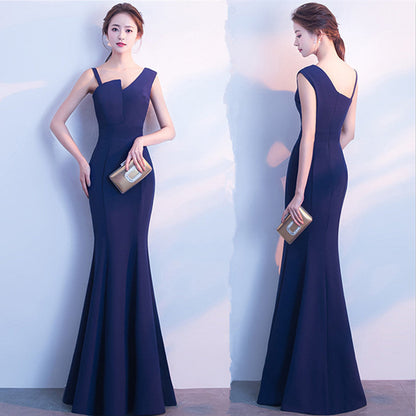 Elegant Fishtail A-Line Dress for Women | Slim Fit Flared Hem Dress Ooho