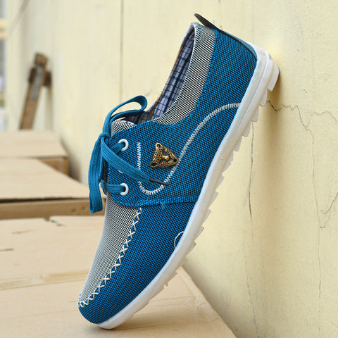 Men's casual canvas shoes Korean version of the trend of students large size canvas shoes Ooho