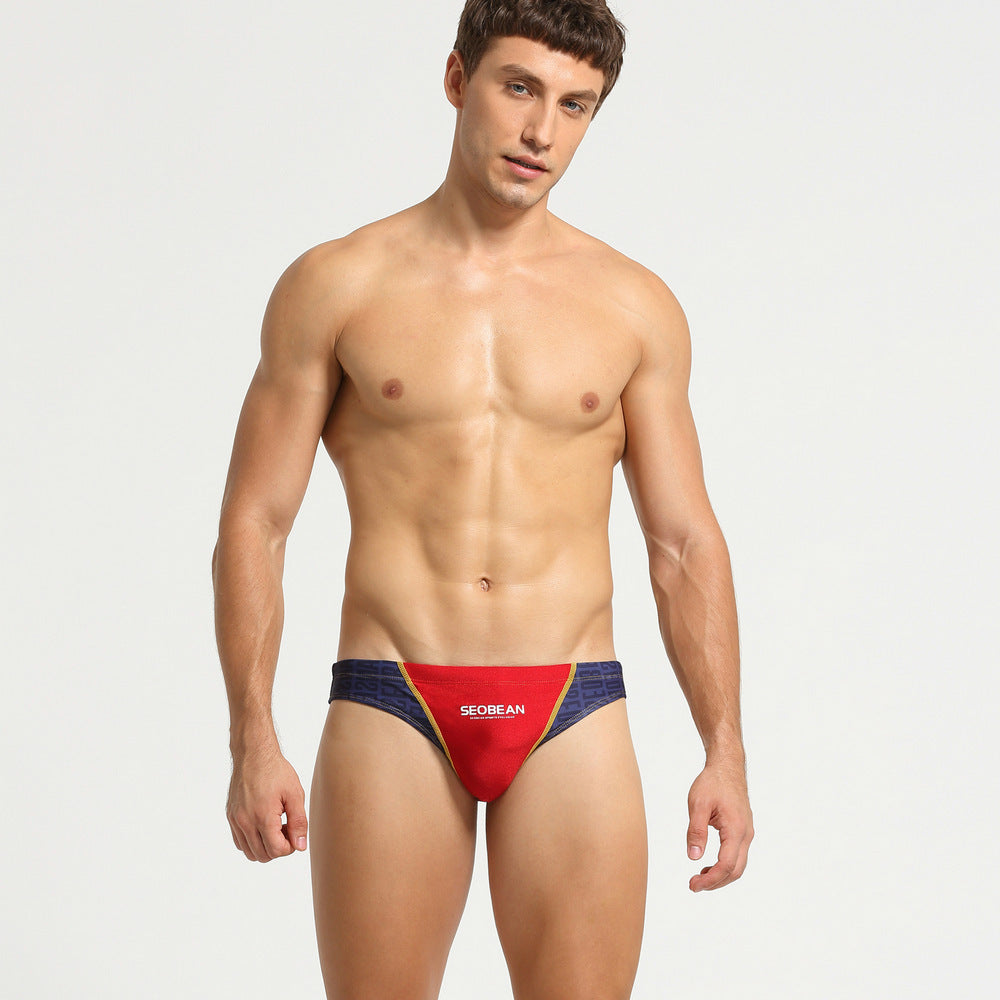 Color Matching Men Swimming Briefs Ooho