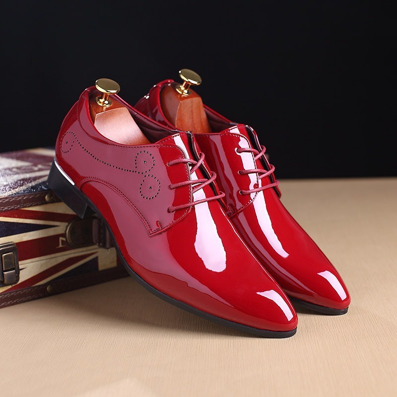 Men Leather Shoes Men Business Casual Dress Shoes Business Casual Leather Shoes Slip-on Black Driving Shoe For Men Ooho