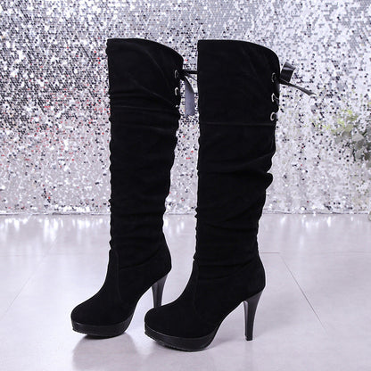 New all-match high heel women over the knee boots Ooho