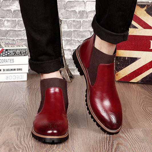 Brock Leather Boots Men Shoes Men Martin Boots Ooho