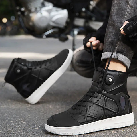Motorcycle Boots Racing Booties Riding Ooho 