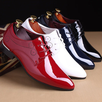 Men Leather Shoes Men Business Casual Dress Shoes Business Casual Leather Shoes Slip-on Black Driving Shoe For Men Ooho