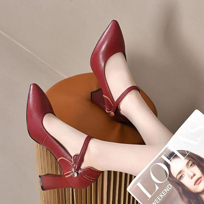 High Heels Women's Fashion Pointed Toe Shallow Mouth Ooho