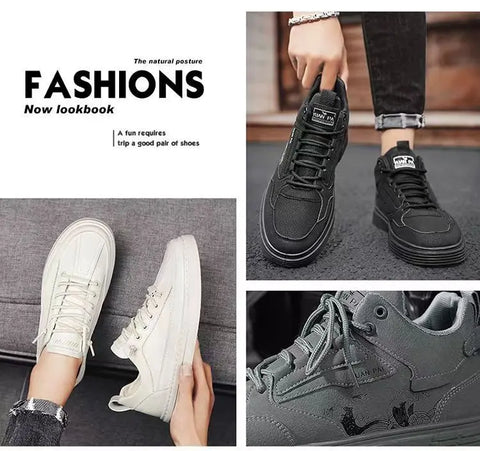 Men's Autumn Casual Sports Skate Shoes Ooho 