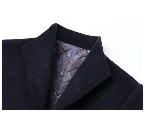 Woolen Coat Men Autumn And Winter Middle-Aged Men Ooho