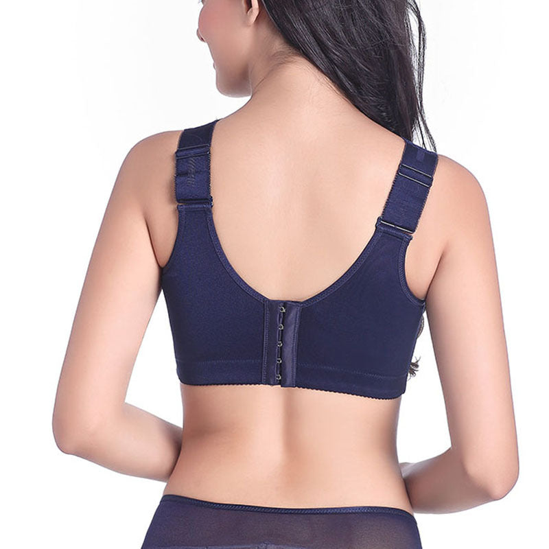 Oversized Bra Centerless Underwire Bra Wide Strap Adjuster Thin Large Cup Bra Ooho