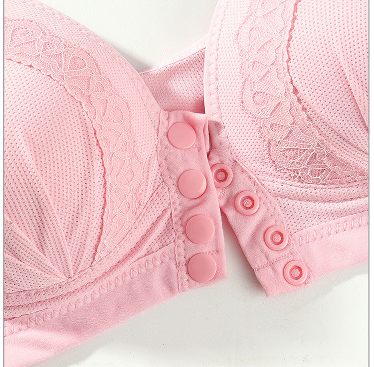 Bras For Women Front Closure Button Bra Wireless Bralette Push Up Brassiere Bra Tube Top Vest Underwear Ooho
