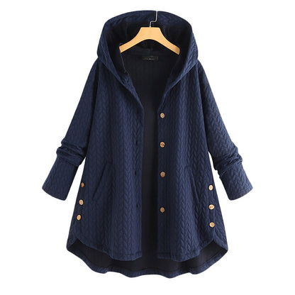 "Women’s Cotton Winter Jacket – Long Warm Parka for Cold Weather