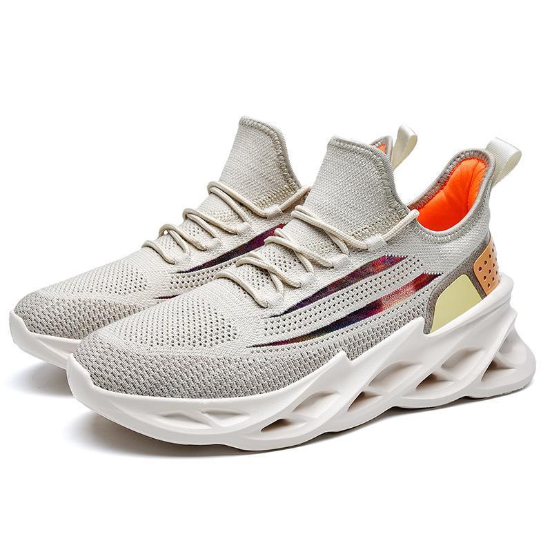 Flying Woven Casual Sports Shoes All-Match White Shoes Tide Shoes Ooho