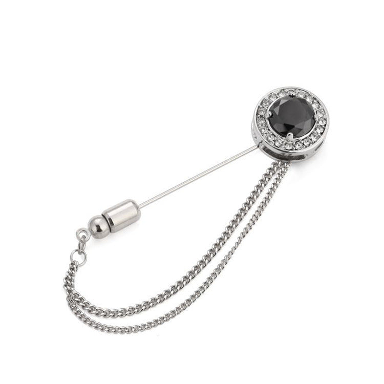 Men's Classy Noble Jewelry Brooches Men&Women Suit Shawl Lapel Pins Corsage Hat Shirt Collar Breastpin Party Daily Accessory Ooho