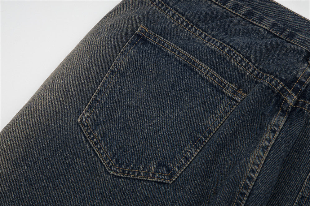 Fashion Inkjet Zipper Jeans For Men Ooho