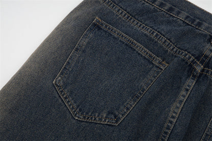 Fashion Inkjet Zipper Jeans For Men Ooho