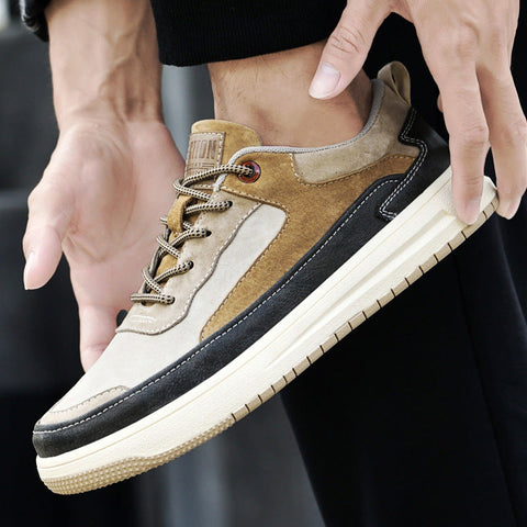 Men's Sneakers Flat Retro Sneakers Spring Low Top Ooho