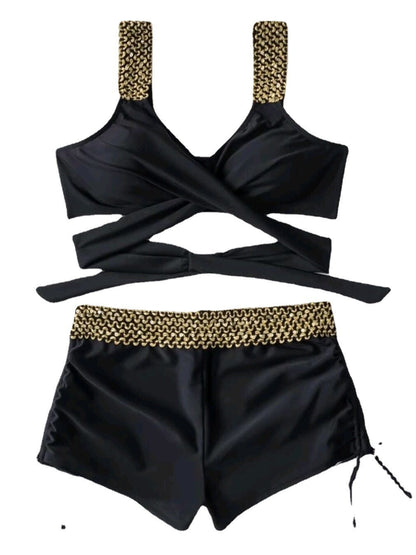 Solid Color High Waist Bikini For Women Ooho