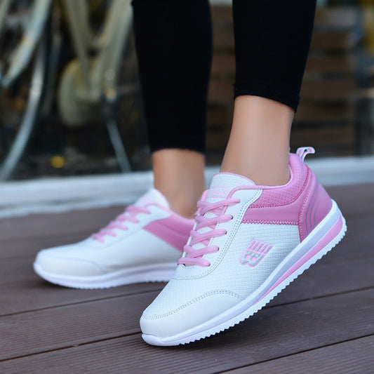 Leather student sneakers women Ooho