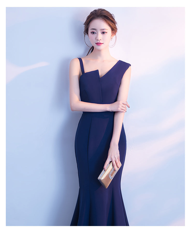 Elegant Fishtail A-Line Dress for Women | Slim Fit Flared Hem Dress Ooho