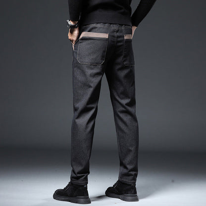 Embroidery Trend Slim Straight Pants Men Ooho
