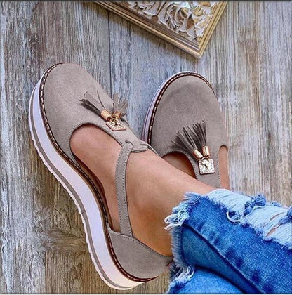 Tassel Flats Shoes Women Spring Summer Sandals Ooho